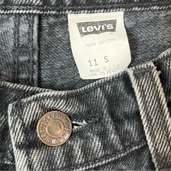 Vintage‎ 1993 Levi's black mom jeans size 11 - Picture 9 of 12